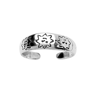 Bague doigt de pied soleil
