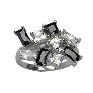 Bague sertie oxyde et
