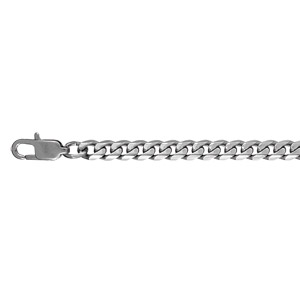 Bracelet acier maille gourmette 5mm 19cm