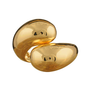 Bague plaqué or enroulée