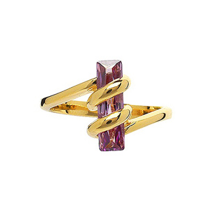 Bague pierre am�thyste violette