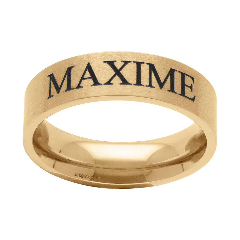 Alliance en acier dor� jaune ruban 6mm - Vue 1