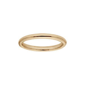 Alliance en vermeil massif fil rond largeur 2,5mm - Vue 1