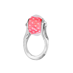 Bague Charms Thabora cration Rose mouchet - Vue 1