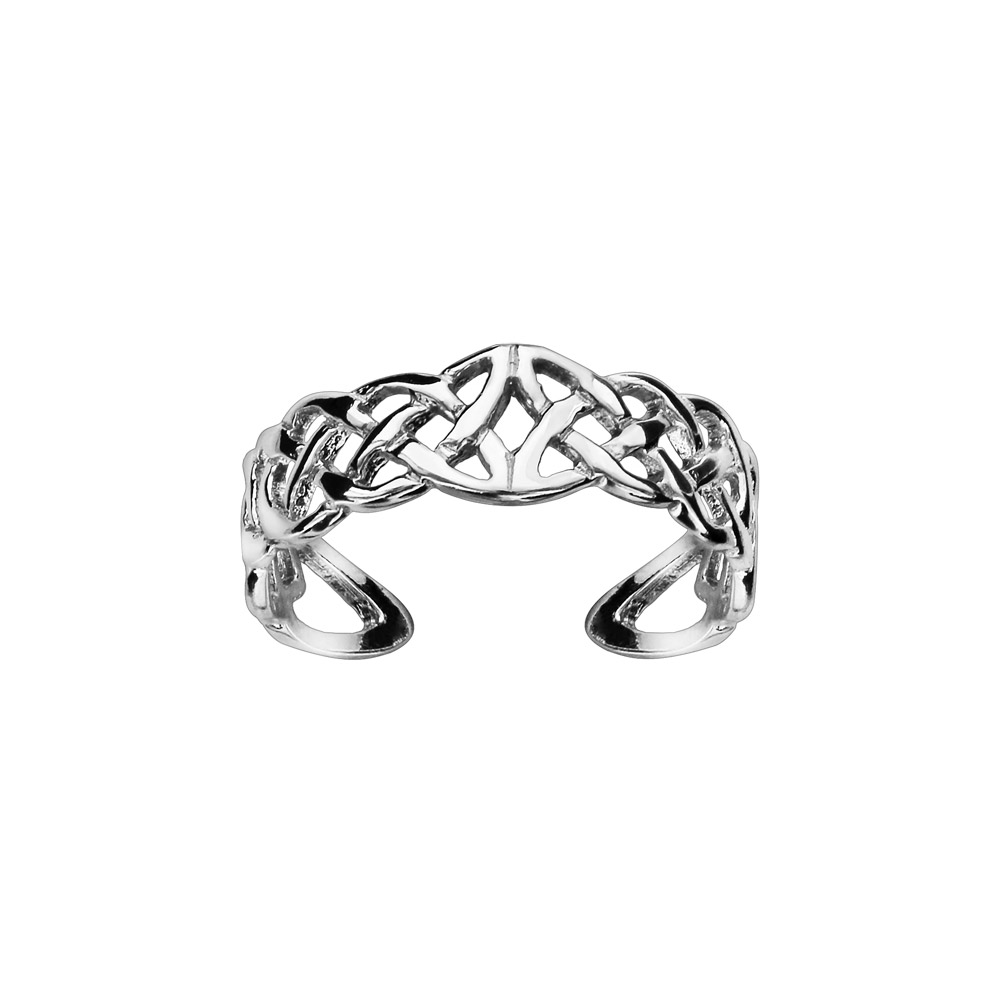 Bague de doigt de pied argent rhodi� motif celtique - Vue 1