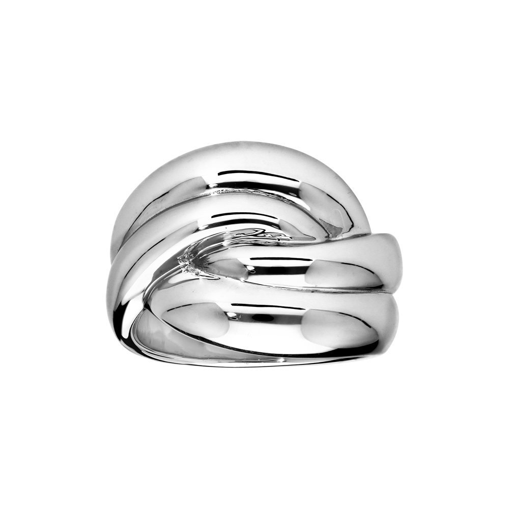 Bague Elix�s en argent massif en forme de noeud - Vue 1