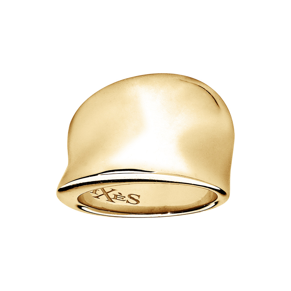 Bague Elix�s en vermeil incurv�e - Vue 1