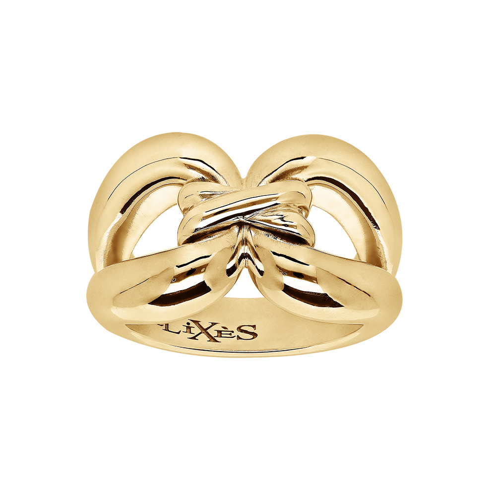 Bague Elixs en vermeil noeud double lien - Vue 1