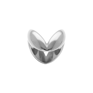 Bague en acier forme V - Vue 1