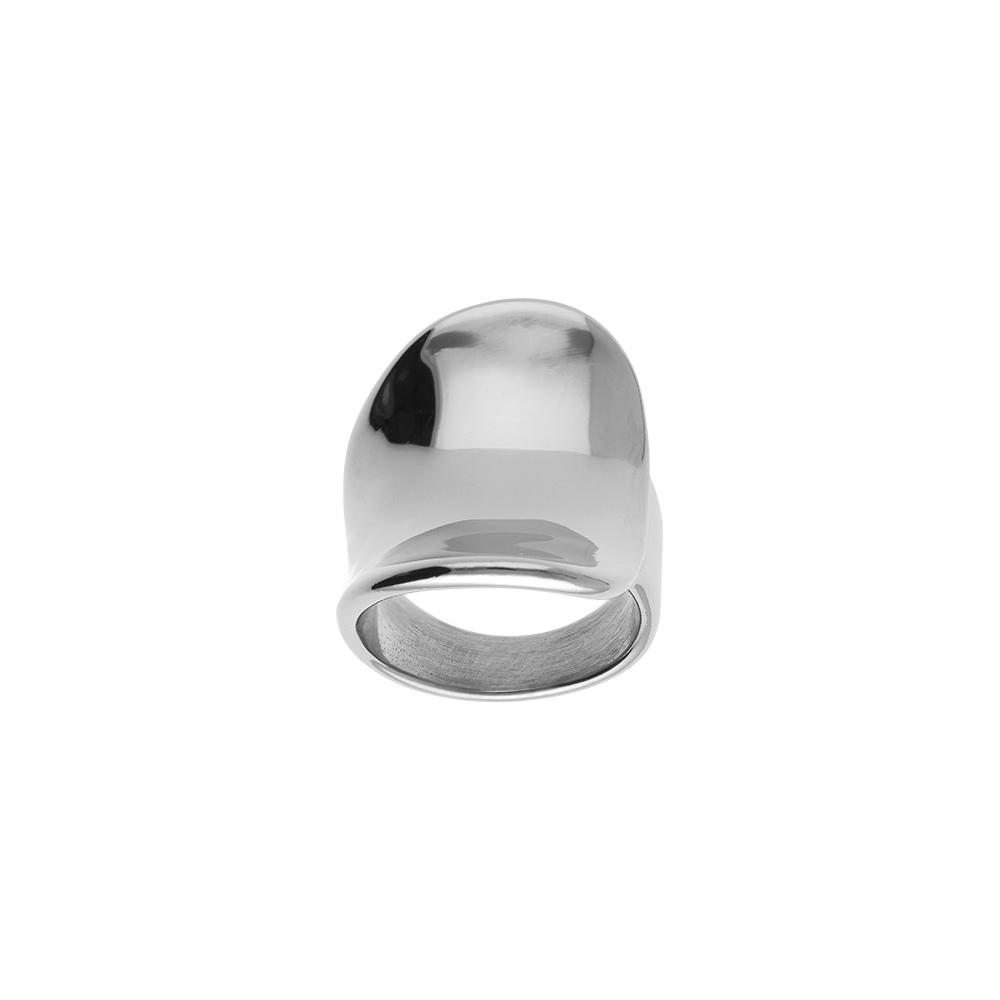 Bague en  acier incurv�e - Vue 1
