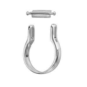 Bague en argent rhodié charms interchangeable - Vue 1
