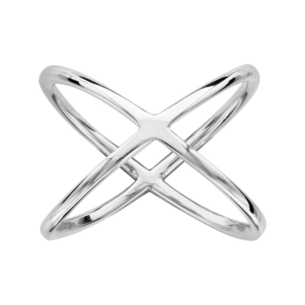 Alliance En Argent Massif 925 Rhodié Taille 58 - Design Zigzag & Jonc Lisse - Dolly-Bijoux Paris