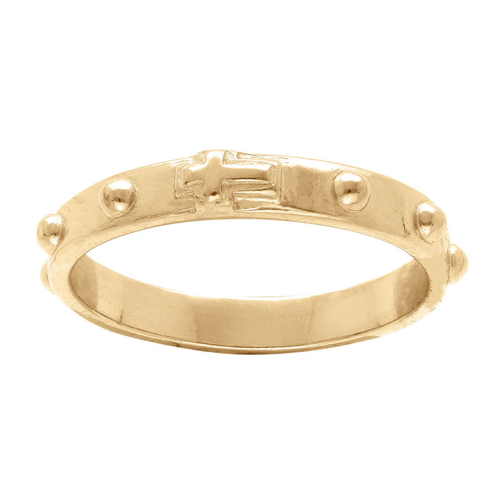 Bague en plaqu� or dizainier - Vue 1