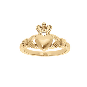 Bague en vermeil claddagh irlande modle femme (amour, amiti, loyaut)