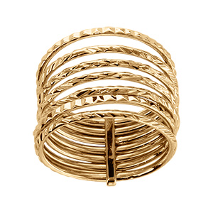 Bague en vermeil semainier diamant�e