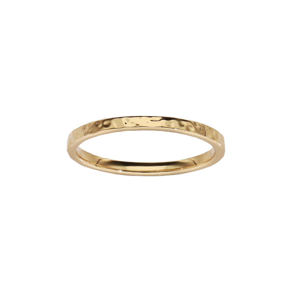 Bague en vermeil style alliance fine martel�e - Vue 1