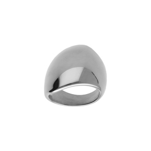 Bague pleine en acier large - Vue 1