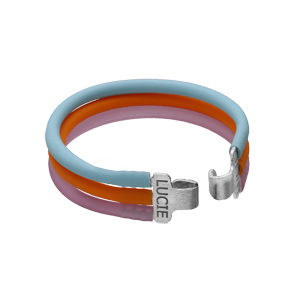 Bijou de masque 10 fils caoutchouc multi couleurs - Vue 1
