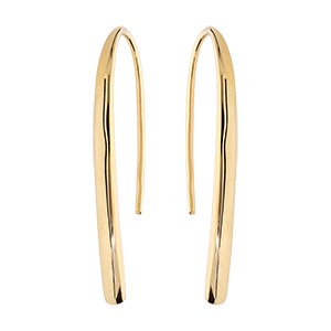 Boucles d'oreille crochet en vermeil massif