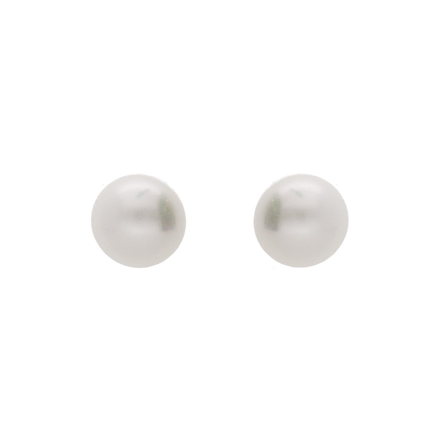 Boucles D'oreilles Clous En Perles De Culture Naturelles - Plaqué Or 14k - Marque Rose-Mimosa - Neuf Avec étiquettes