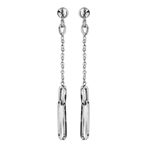 1001 Bijoux Boucle doreille argent rhodi/é pour homme moto route