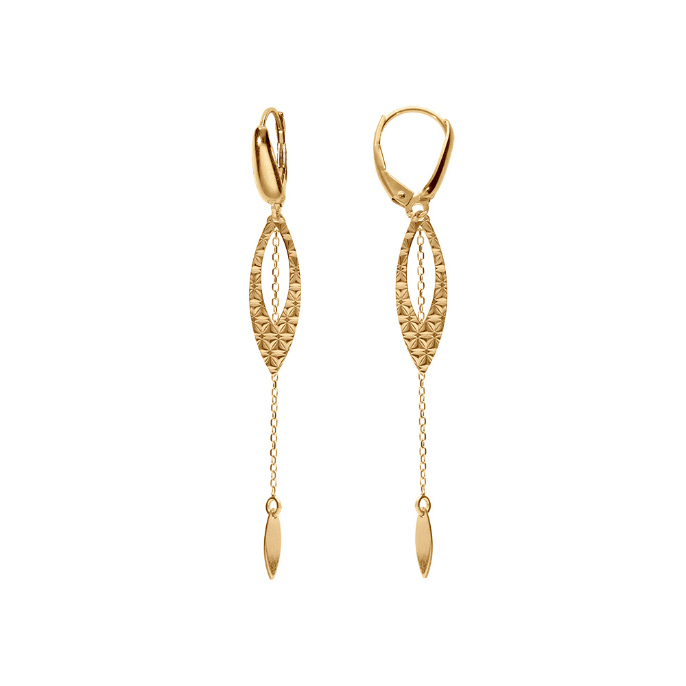 Boucles d'oreilles pendantes en argent 925 plaqué or NEOLIA BIJOUX PARIS