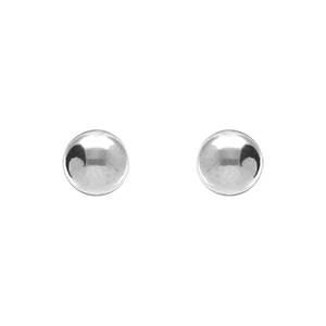Boucles d'oreille tige en acier boule 5mm