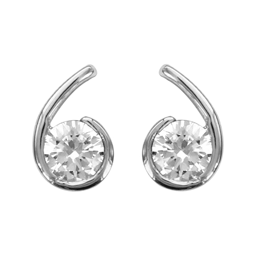 Clous D Oreilles Argent Laque Escargot 569677 main image 1