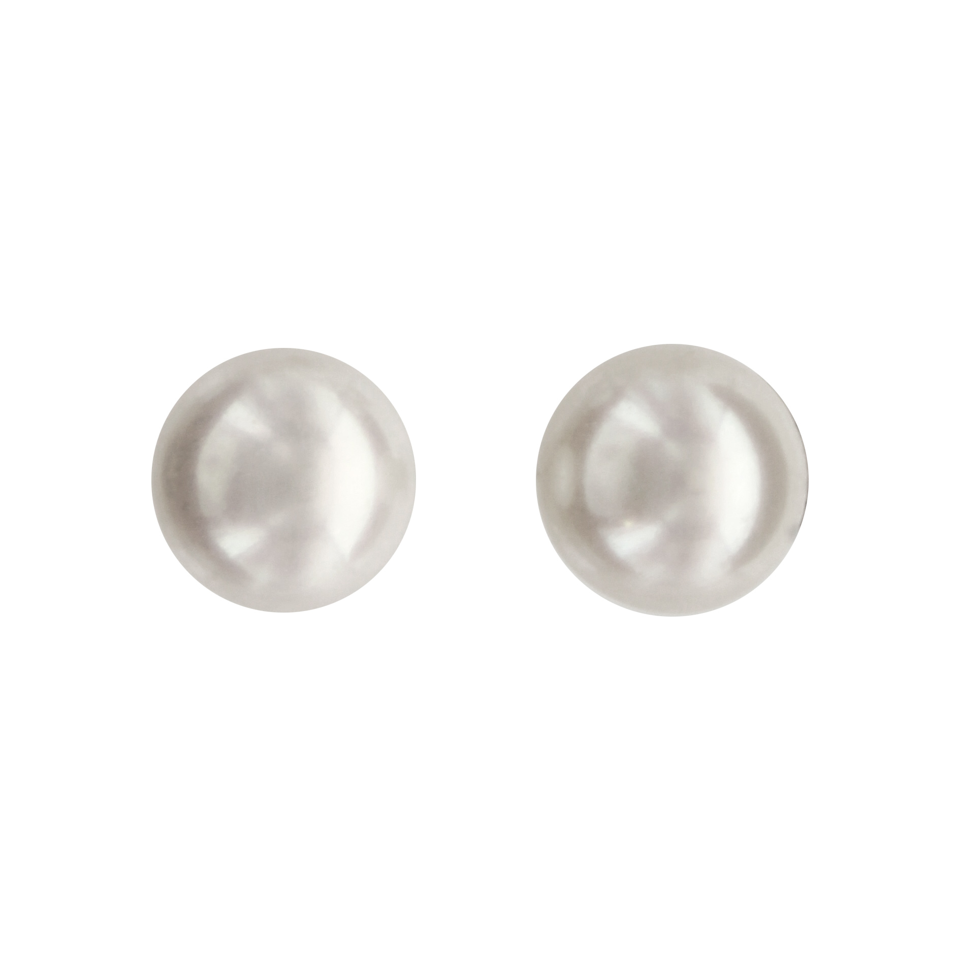 Boucles D'oreilles Argent Avec Perles De Culture D'eau Douce Blanches #1709 - Rosemimosa