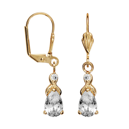 Boucles D'oreilles Pendantes Boule Ajourée 12MM En Plaqué Or
