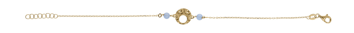 Bracelet Femme En Argent 925 Et Boules De Jade Blanc - Longueur 20 Cm Ajustable - Neuf Avec étiquettes