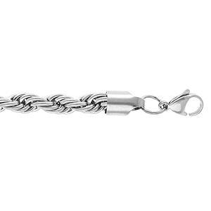 Bracelet en acier 7mm -17+3cm