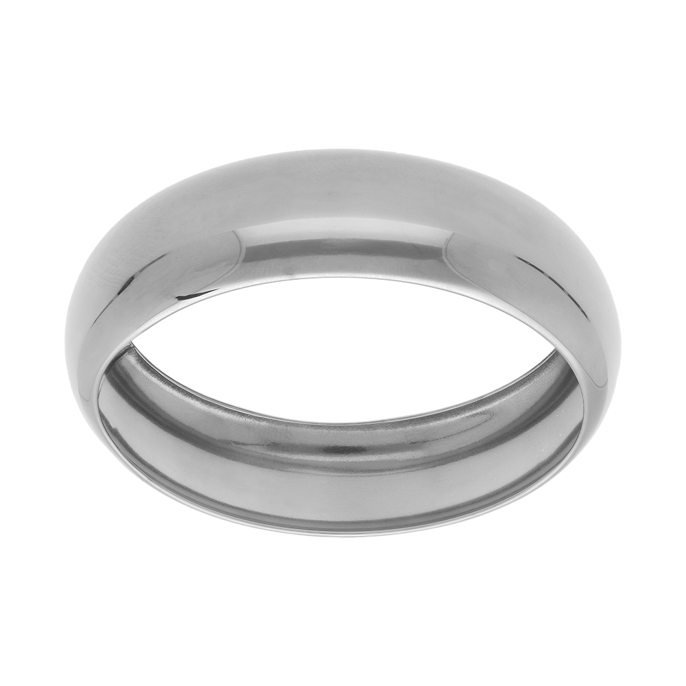 Bracelet en acier demi jonc largeur 19mm - diamtre 64mm - Vue 1