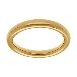 Bracelet en acier dor� tube 10mm - 65mm