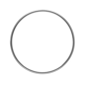 Bracelet en acier fil rond 2mm diamètre - 65mm - Vue 1