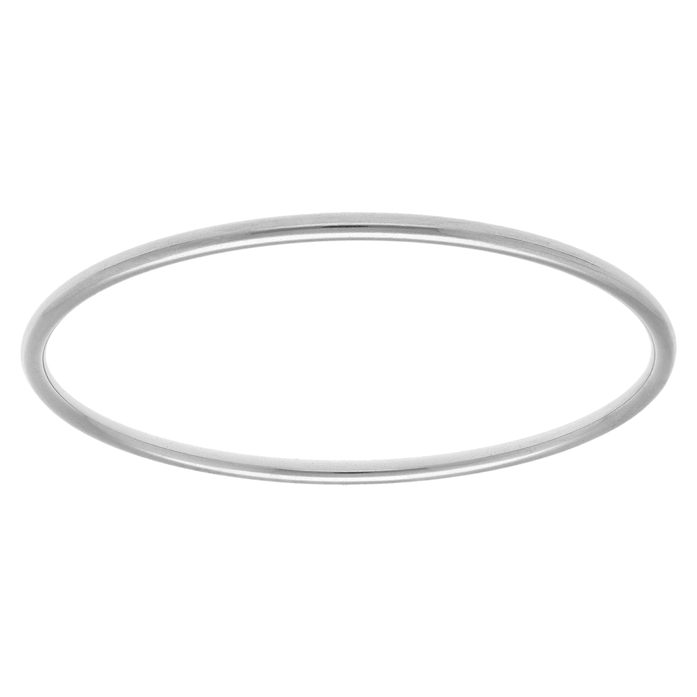 Bracelet en acier fil rond 3mm - diam�tre 65mm - Vue 1