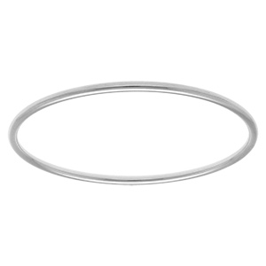 Bracelet en acier fil rond 3mm - diamètre 65mm - Vue 1