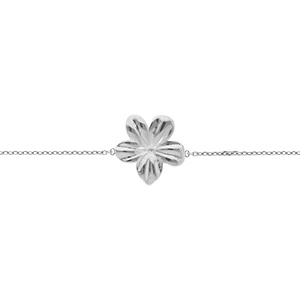 Bracelet en acier fleur 15mm - 16+3cm - Vue 1