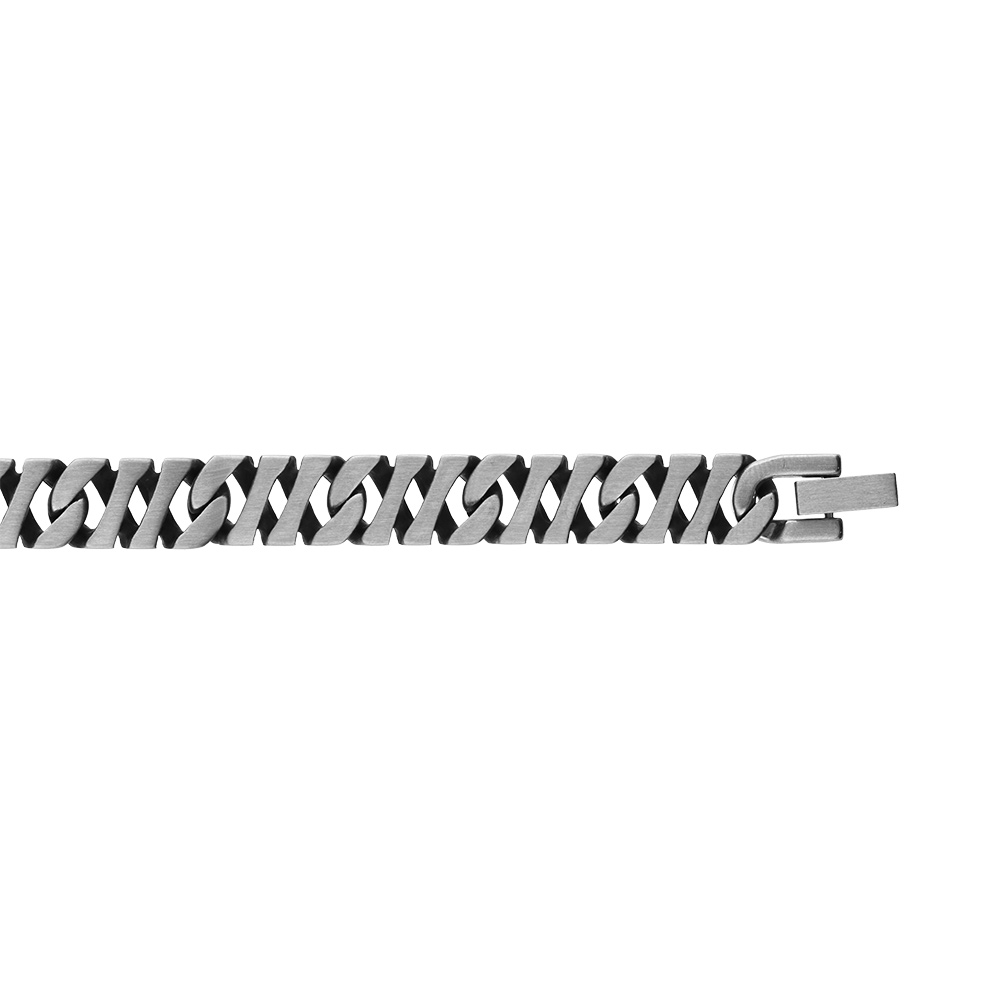 Bracelet en acier maille 10mm, 21cm - Vue 1