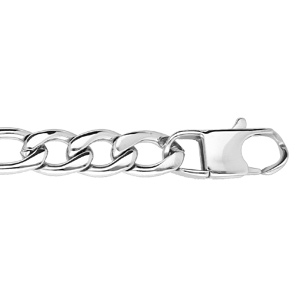 Bracelet en acier maille 1+3 largeur 11mm et longueur 23cm - Vue 1