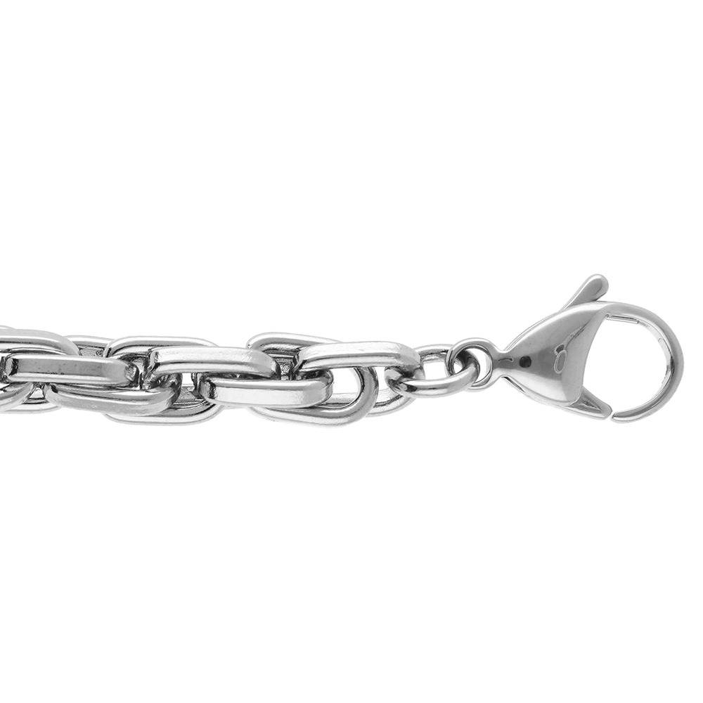 Bracelet en acier maille 5mm - 16+3cm - Vue 1