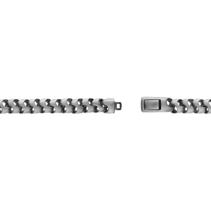 Bracelet en acier maille satiné -21cm - Vue 1