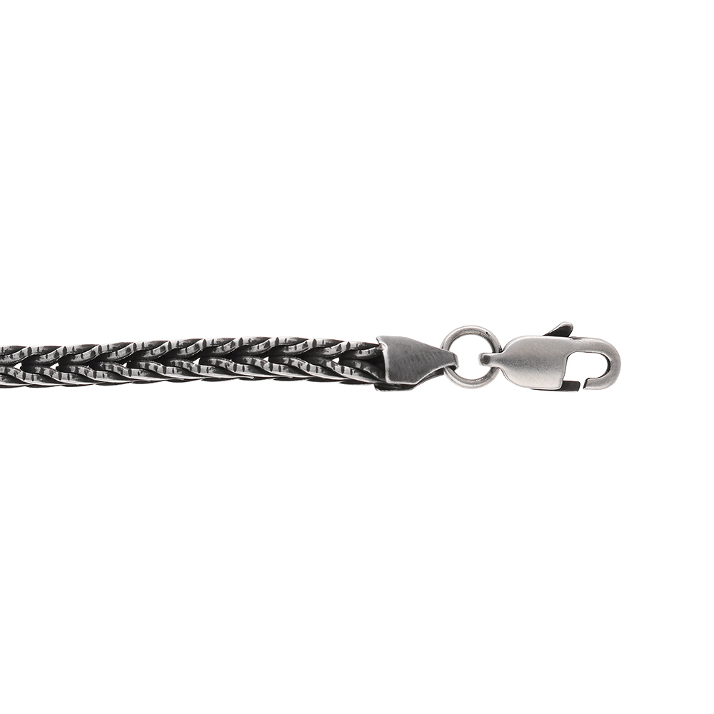 Bracelet en acier patin� maille �pi  - 20.5cm - Vue 1