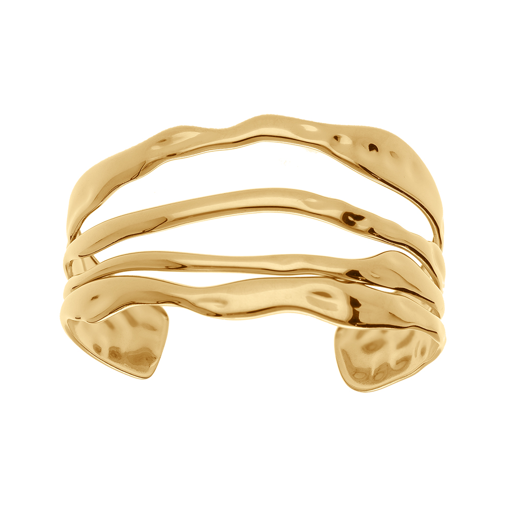 Bracelet en acier rigide decoup� - 60mm - Vue 1