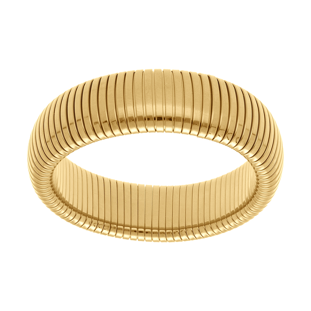 Bracelet en acier rigide elastique largeur 20mm -  diamtre interieur 60 mm - Vue 1