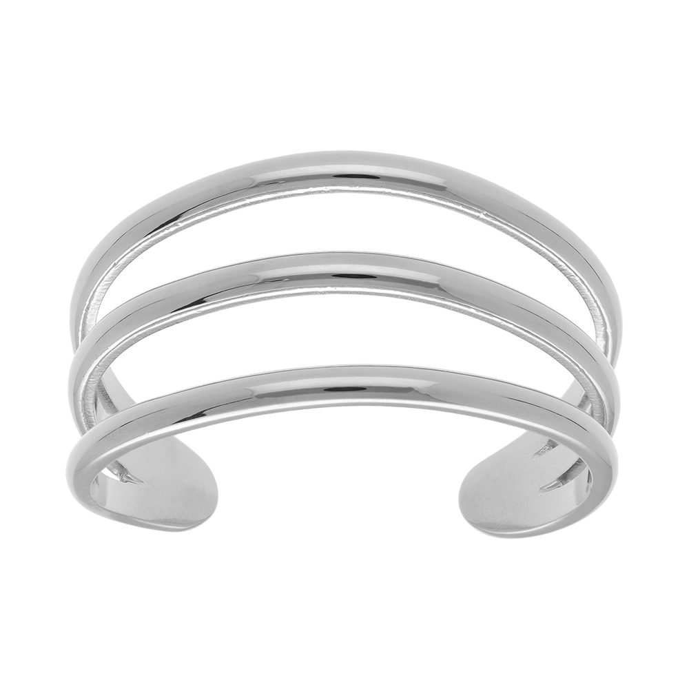 Bracelet en acier rigide 3 rangs -34mm - Vue 1