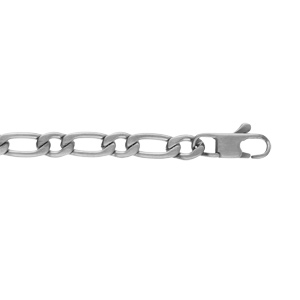 Bracelet en acier satiné 1+1 5mm - 21cm - Vue 1