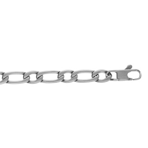 Bracelet en acier satiné 1+1 6mm - 21cm - Vue 1
