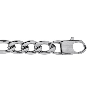 Bracelet en acier satiné 1+3 11mm - 23cm - Vue 1