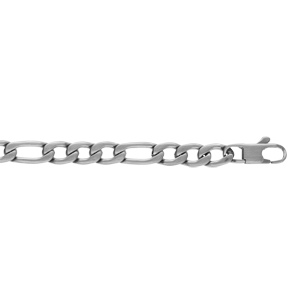 Bracelet en acier satiné 1+3 6mm - 21cm - Vue 1